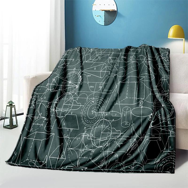 Science education topic Printed Blanket for Sofa Travel Camping Living Room Office Conditioning Blanket for All Seasons Gifts