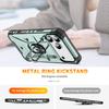 For iPhone 17 Pro Max Case PC+TPU Anti-Drop Phone Cover with Ring Kickstand
