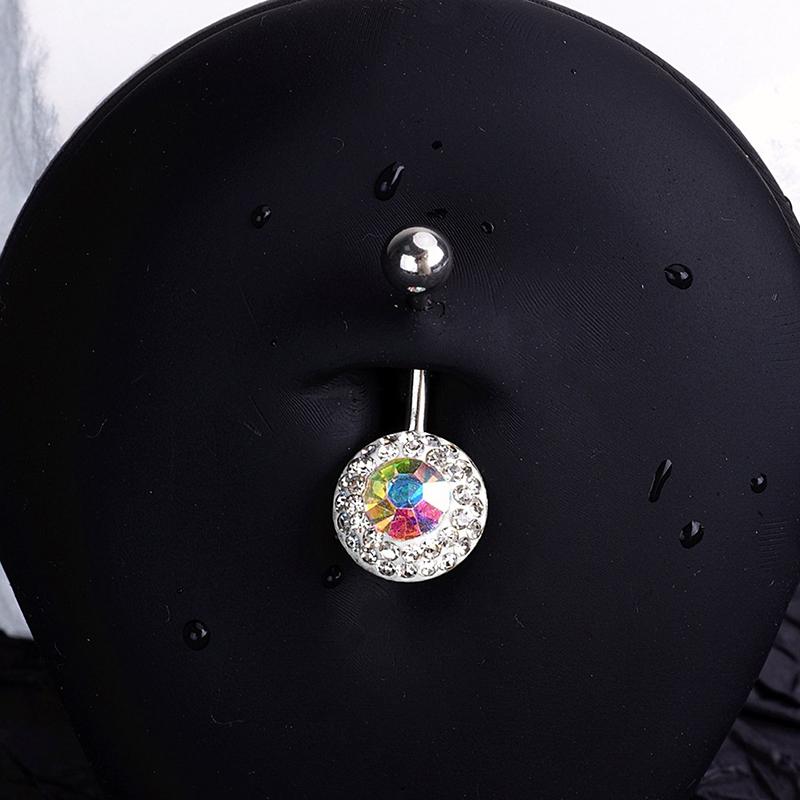 Sweet Heart Butterfly Navel Ring Zircon Belly Button Ring For Women Body Piercing Decoration Vacation Leisure Beach Jewelry Gift