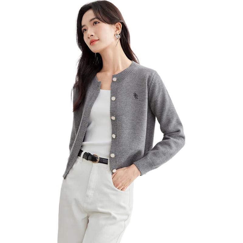 Shangdubuila Women's Petite Knit Cardigan