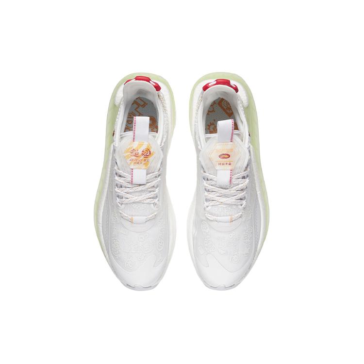 Li Ning Exceed 6 Textile, TPU Cushioning Slip Resistant Abrasion Resistant Low Top Sports Casual Shoes Men's White AGLS079-1