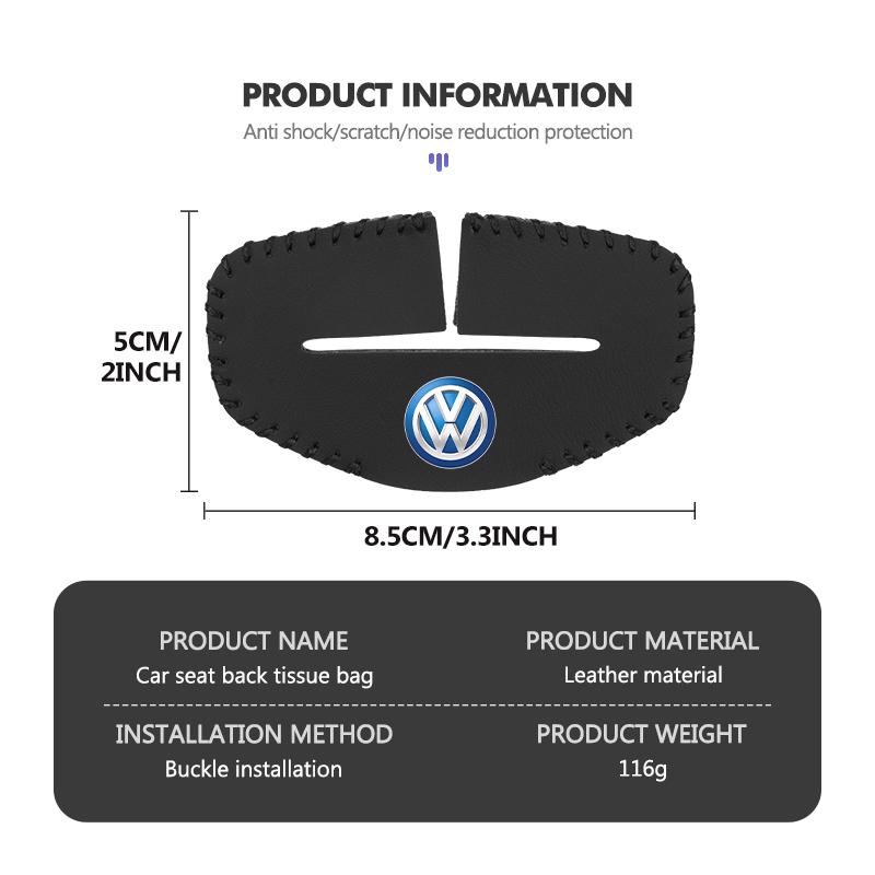 WET1 Car Seatbelt Buckle Protector Leather Anti Scratch Interior Guard For Volkswagen VW Passat Golf 4 5 6 Tiguan Polo Scirocco Jetta