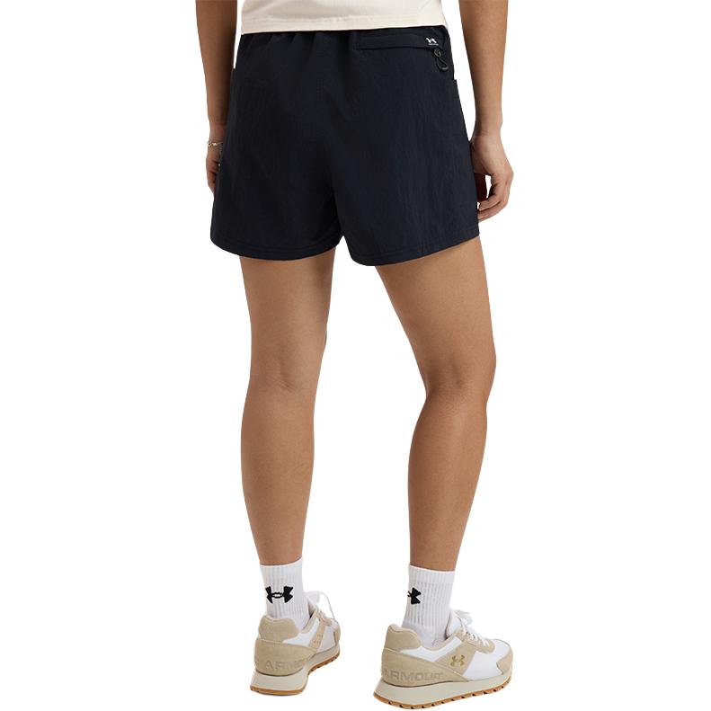 Under Armour Expanse Damen Outdoor Serie Gewebte Mode Weiche Einfarbige Sportshorts Damen Shorts Schwarz 1390065-001