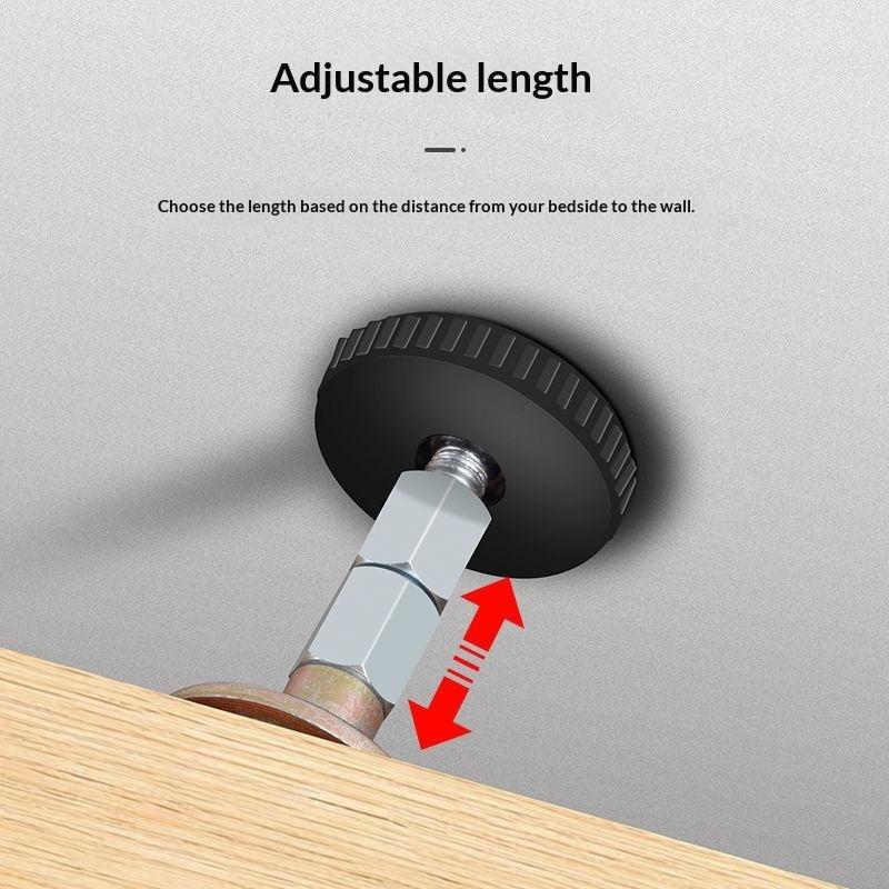 2Pcs Self-Adhesive Adjustable Thread Bed Frame Anti-Shake Tool Fixed Bed Anti-Squeaking Telescopic Support Hardware Fasteners