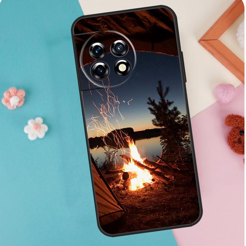 Camping Nature Mountain Case For OnePlus 13T 10T 8T 10R 12R 13R 15R 11 12 13 15 Nord CE 5 2 3 4 Lite N20 N30 Cover