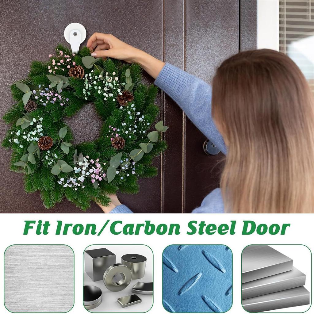 Sturdy ABS and Iron Materials White Magnetic Hook Portable Accessory for Home and Office Supplies Craft Enthusiasts