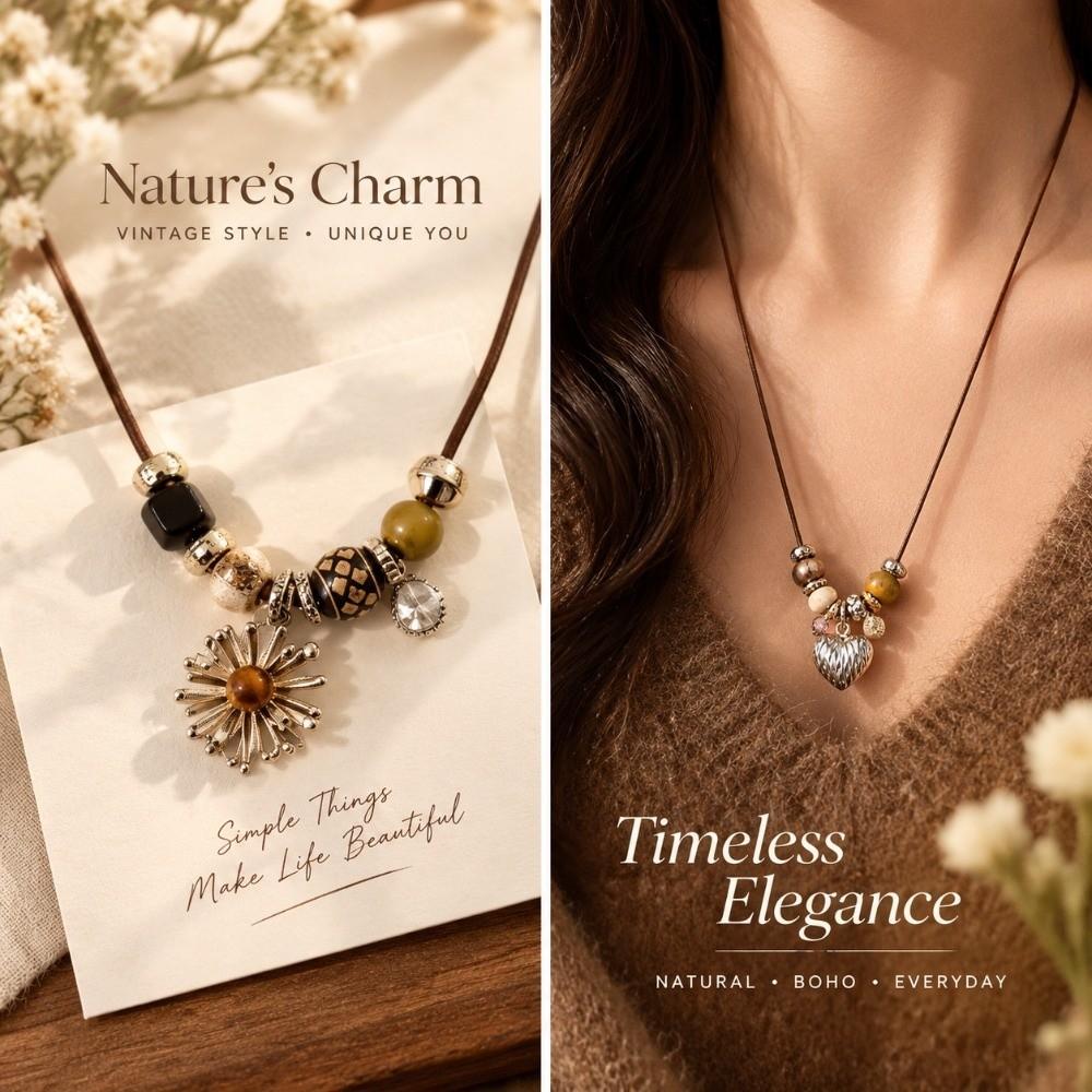 Natural Tiger's Eye Stone Tiger's Eye Pendant Necklace Sweater Chain Birthday Anniversary Gift