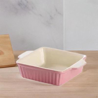 Baking Dish Porcelain Dishes Large Lasagna Pan Deep for Oven Banquet