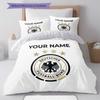 Custom Name,Germany Pattern Bedding Home Decoration Birthday Gift ( 1 Duvet Cover + 2 Pillowcase, Without Core),fan Merchandise.