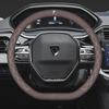Coprivolante in Pelle Scamosciata da 38 cm Accessori per Peugeot 208 308 206 307 207 3008 407 508 5008 301 406 408 607 4008