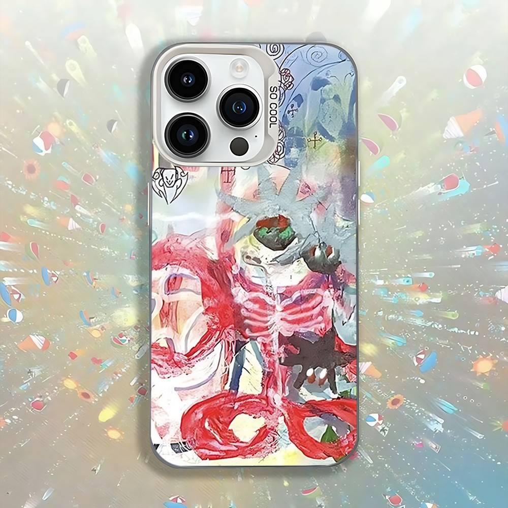 Rapper Sänger B-Bladee 333 Handyhülle IMD Weiße Farbe Schale Für IPhone 17 16 15 14 13 12 11 Pro Max Plus Pro SE Air Mini