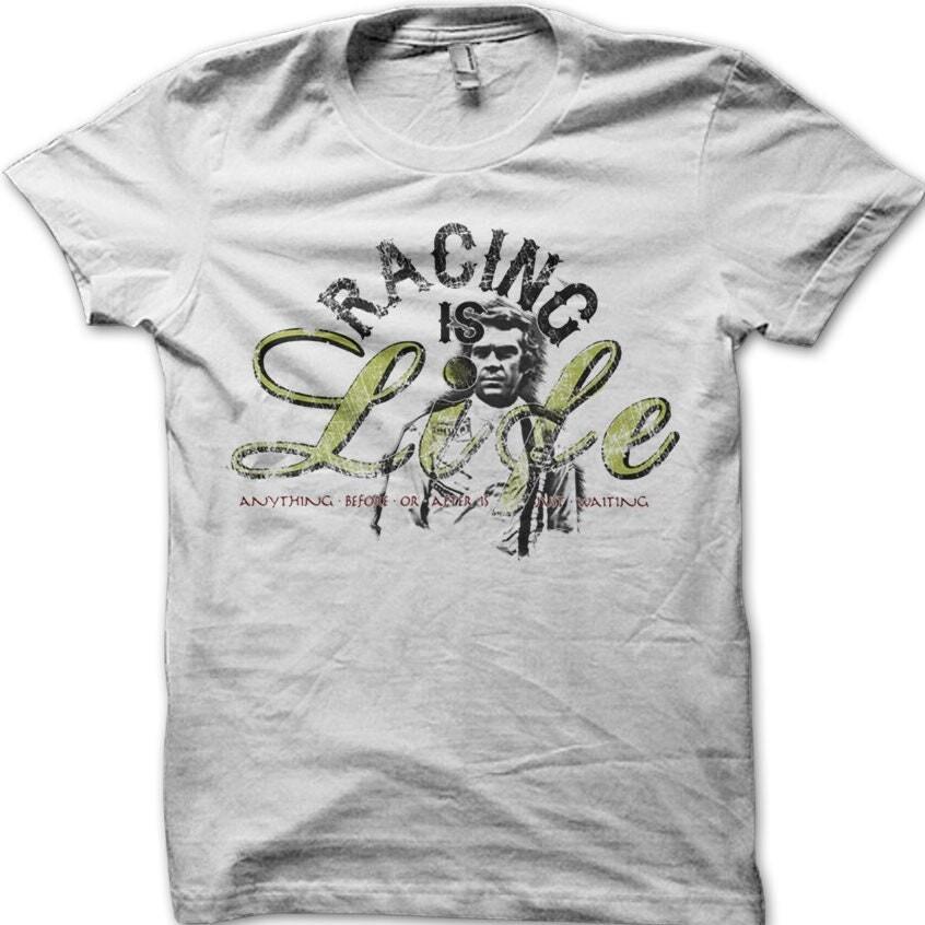 Racing is Life Motorcycle Biker Vintage Classic TR8 printed T-shirt 3XL