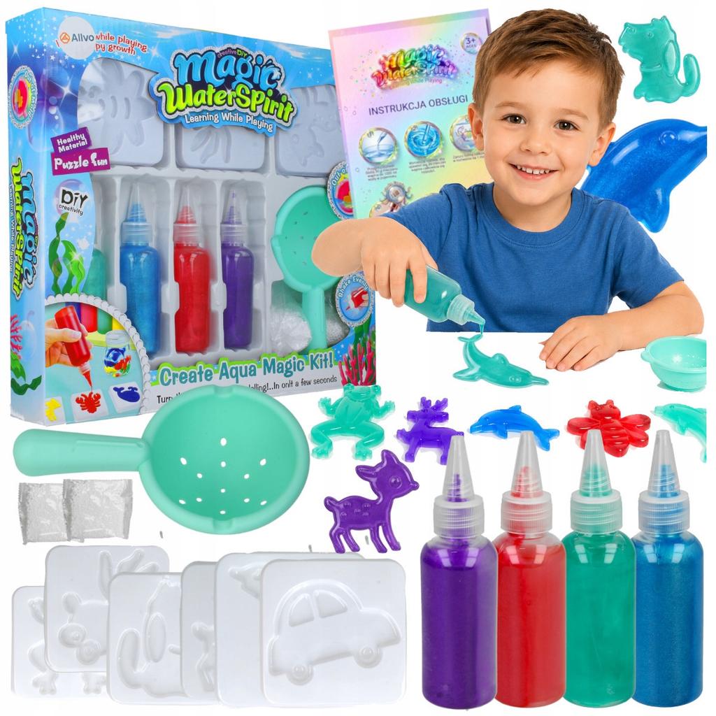 [PACZA] Creative set for children Magic Water Gel + Molds Z3421N