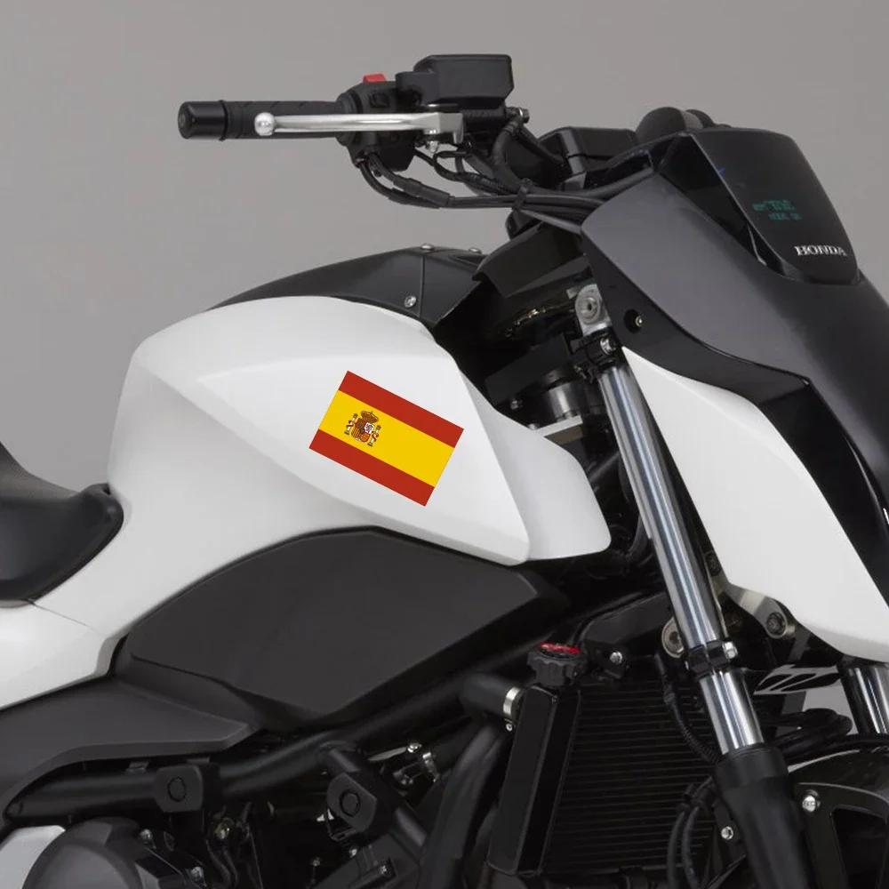 3pcs Spanish Flag Car Stickers Auto Motorcycle Decoration PVC Sticker Waterproof Styling Decals Car Exterior Accessories