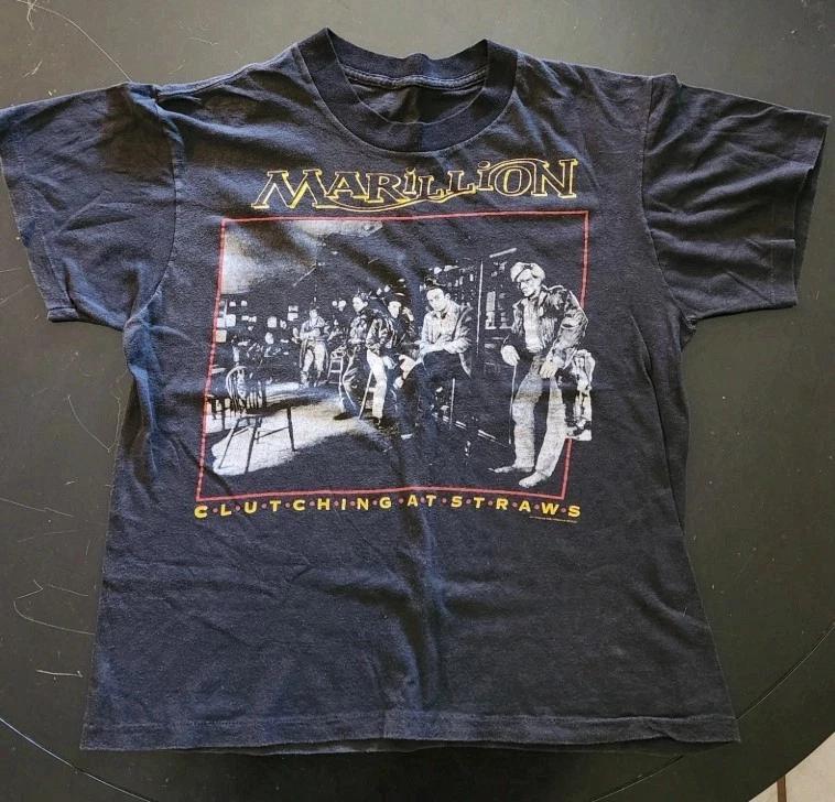 Vintage 1987 Marillion Clutching At Straws tour concert t-shirt medium prog M