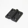 HZ1100006 Black Square Plastic Hinge Hole Distance 30*30 Wear-resistant Industrial Cabinet Door Nylon Hinge