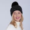 Women's Autumn Winter Plush Knitted Soft Rabbit Wool Hat Warm Beret