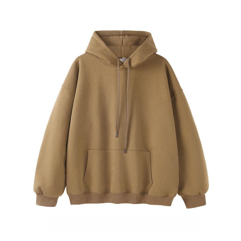 Autumn and Winter Trend Large Size Compound Loose and Versatile Casual Hooded Sweater Men
