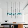 Nordic Creative Blue Glass Pendant Light Gradient Glass Pendant Light Hotel Lighting Bar Restaurant Decoration LED Lights