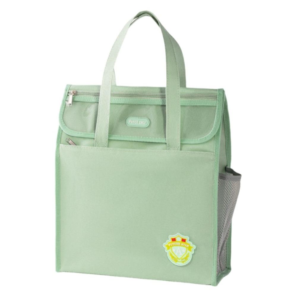 Lightweight Oxford Cloth Handbags Solid Color Student Book Shoulder Bag Canvas Tote Bags  Teenager