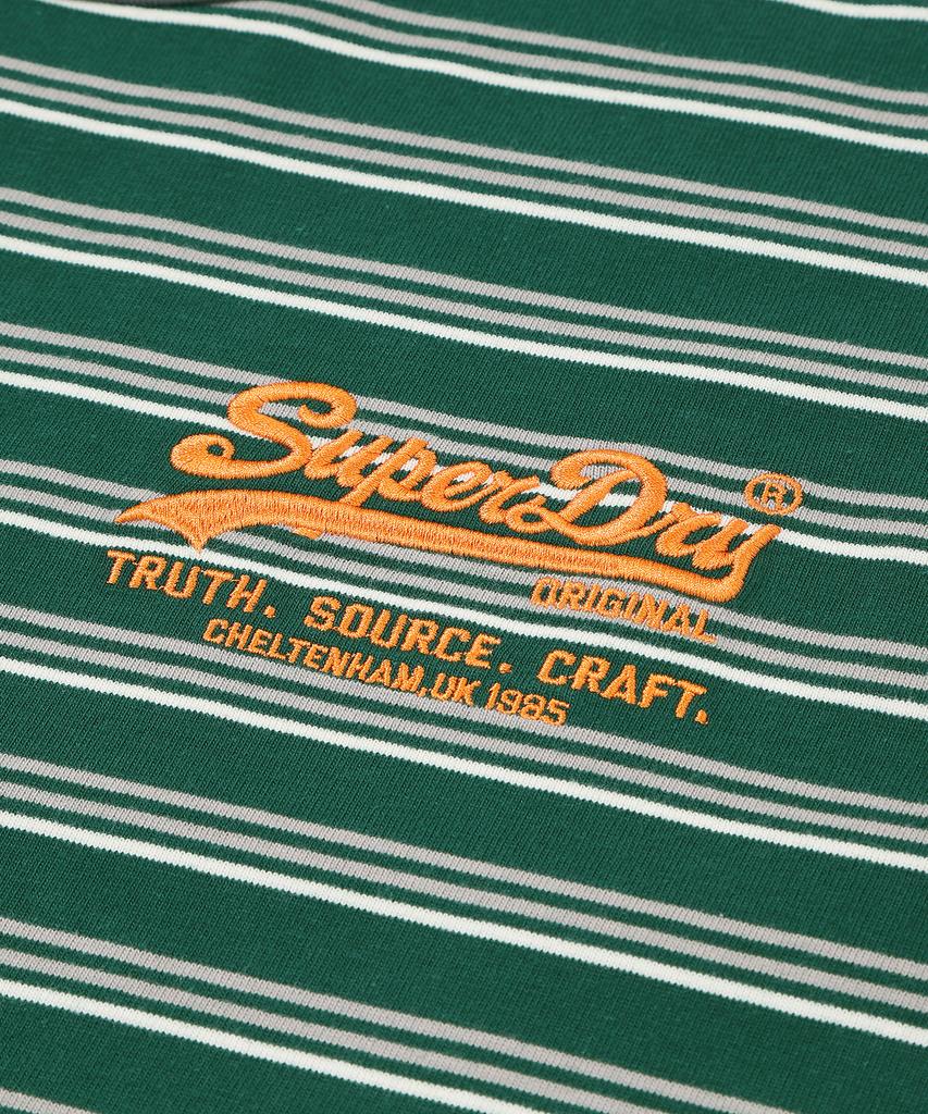 Syupeodeulai Logo Stripe T-Shirt Hunter