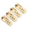 4Pcs pack Copper Brass, Cabinet 8mm barrel hinges 180 degrees  Opening Angle small Gift Box Concealed Barrel Hinge