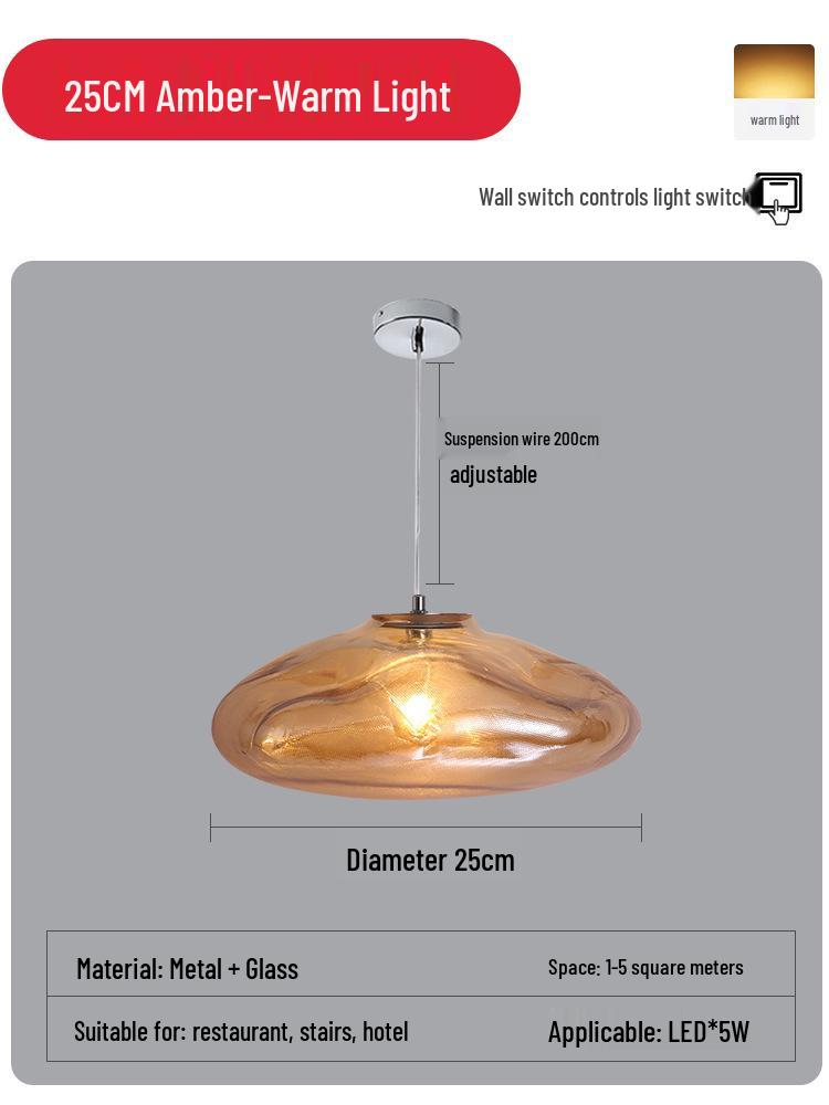 Designer Glass Cloud Staircase Pendant Light for Loft or Villa Living & Dining Rooms