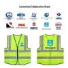 Multi-Pocket Reflective Safety Vest for Construction and Traffic Workers