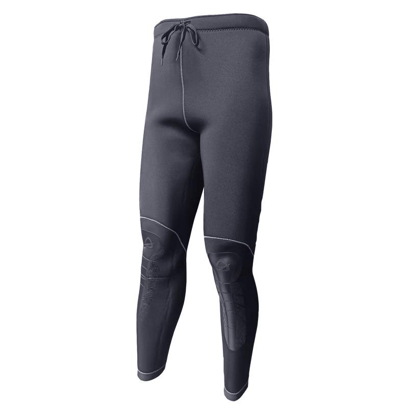 5mm Thick Warm Diving Suit with Long Pants L чёрный