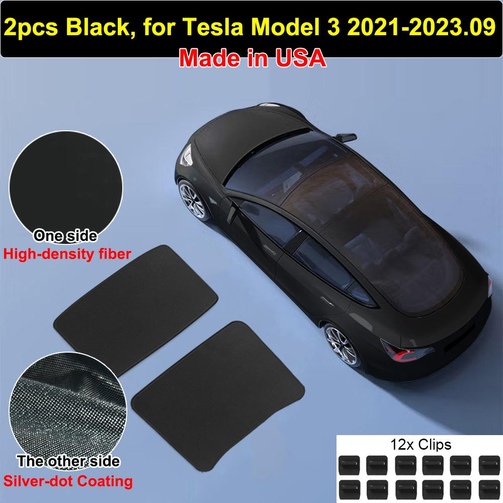 Car Sunroof Sunshade for Tesla Model 3 Highland 2024 2025 Glass Roof Sun Shade Cover UV Blinds Protector Kids M3 2023 Accessory