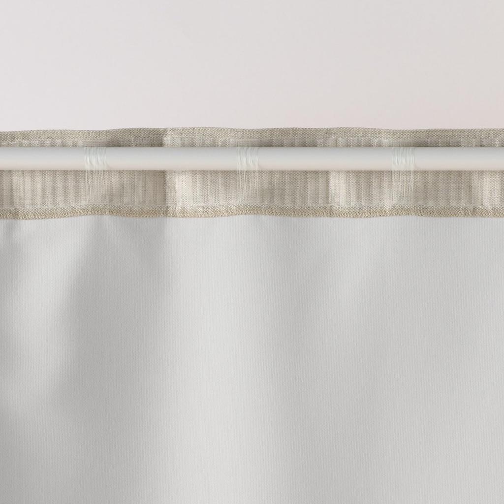 MUJI Flame RetardantLight Blocking Double Weave Non-pleated Curtain - Width 100 X Length 135 Cm - Ivory 84759086