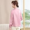 2025 Spring Women's Fashion: Casual V-Neck Chiffon Blouse in New Chinese Style