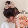 Children's Organza Bow Crown Hair Clip – Fairy Hairpin Accessory