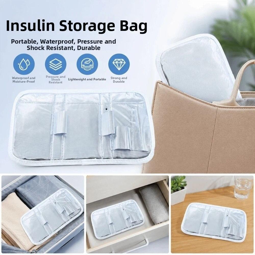 Protective Insulin Carry Case Foldable Insulin Cooler Practical Insulin Cooling Bag Travel
