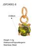 Elegant Gold December Birthstone Pendant Charm Fashion Jewelry Accessories for Women