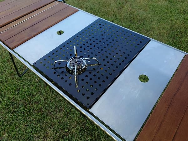 Snow Peak Hanging Plate for Single Burner SOTO Burner ST310 (Compatible with Snow Peak IGT Slim Table)