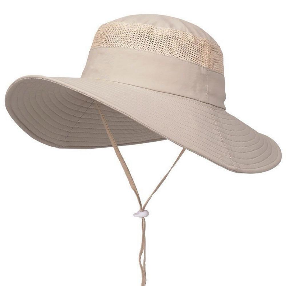 Fashion Summer Bucket Hat For Men Fisherman Cap Fishing Outdoor Sunshade Wide Brim Sunscreen Riding Hiking Suncreen Sun hat