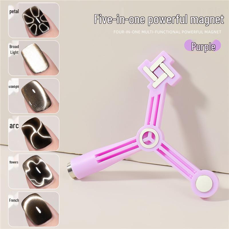 Magnete Triplo Occhio di Gatto: Strumento Magnetico per Unghie Cilindrico, Forte e Grande