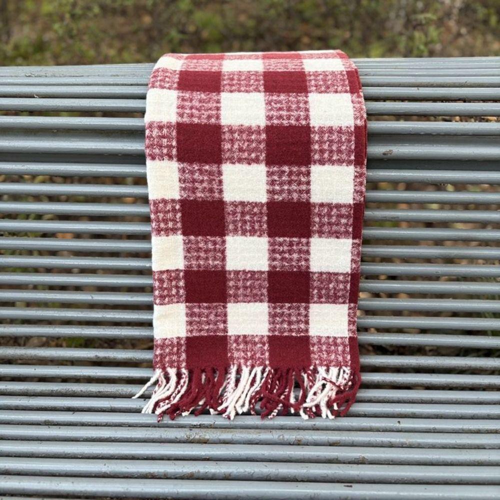 Coldproof Wool Tassel Scarf Korean Style Women Cashmere Shawl Winter Cashmere Scarves  Female