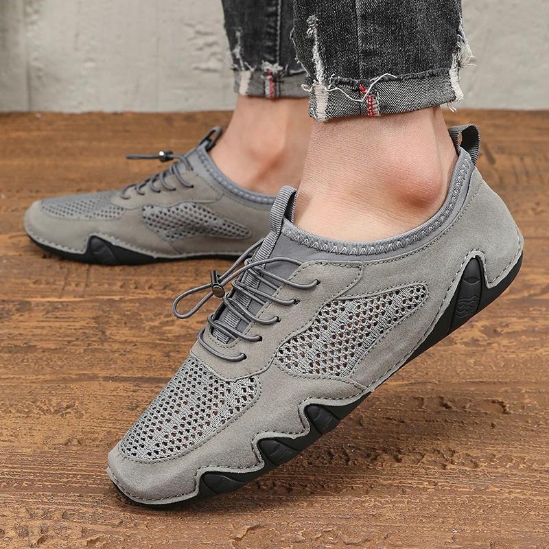 Fashion Hot Selling 2025 Men's Mesh Sports Shoes Cushion Shock Absorption Breathable Running Sports Shoes Best-selling Fitness Shoes