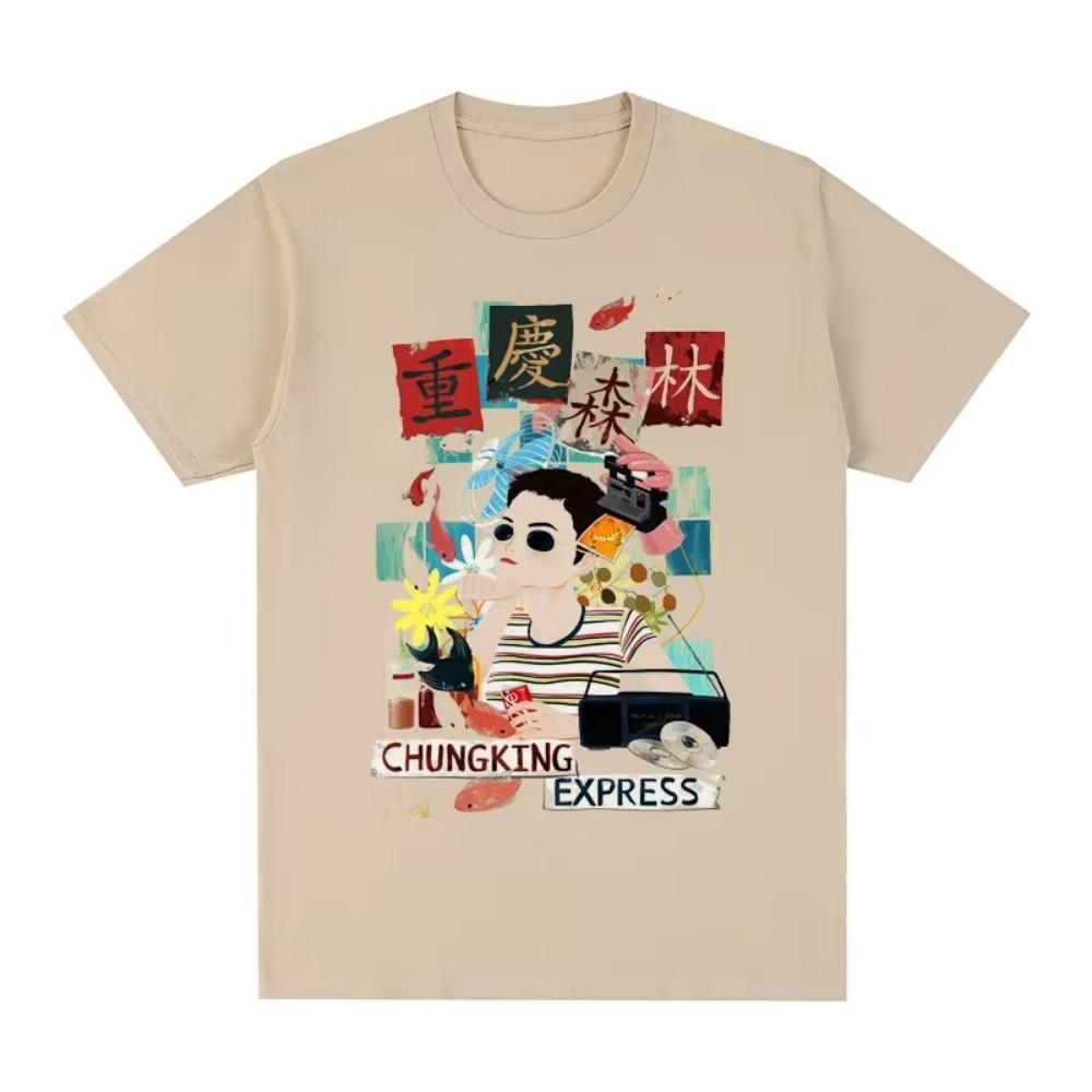 Chungking Express Wong Kar-wai Vintage T-shirt Movie Classic Chinese  Men New TEE TSHIRT Womens Tops