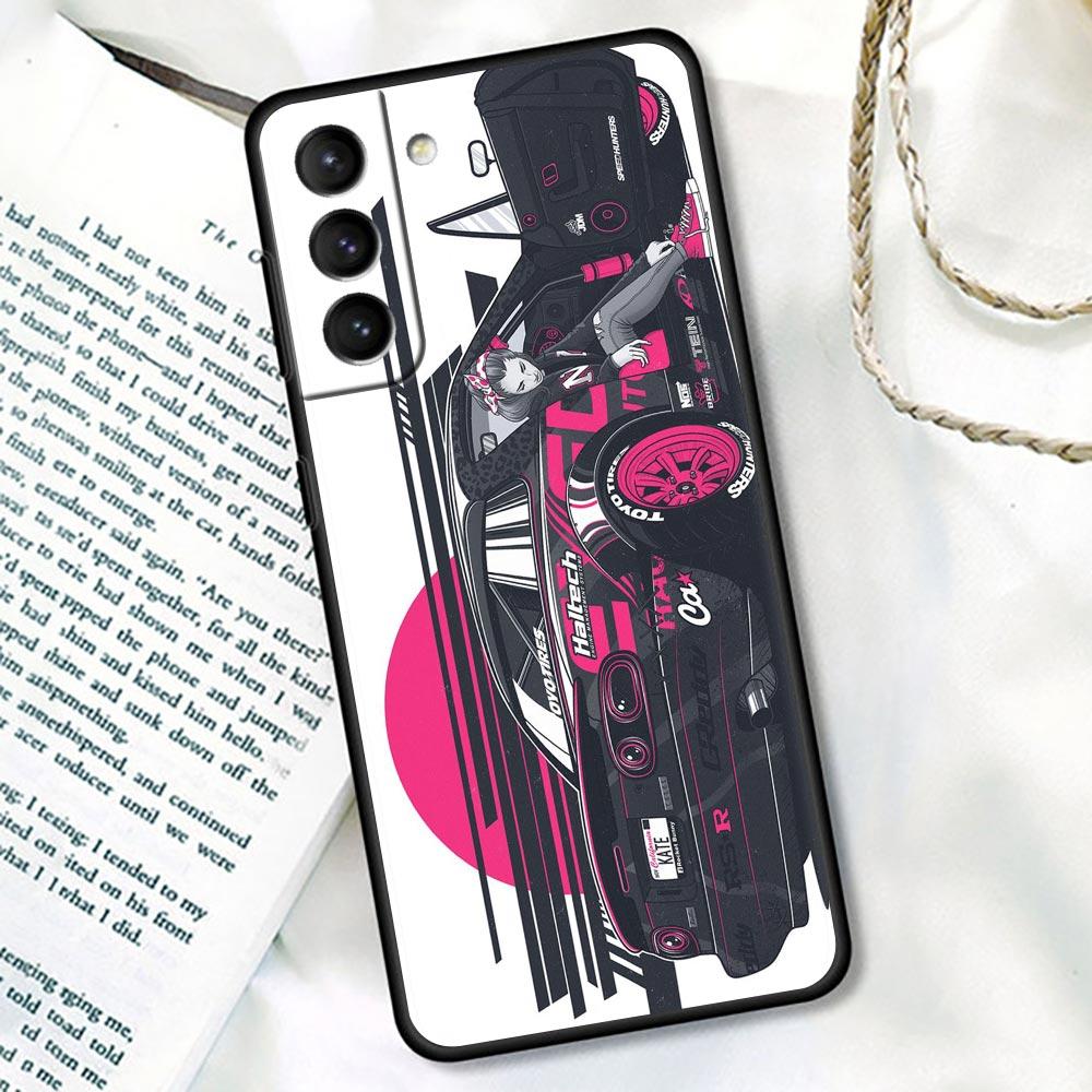 

Чехол для спортивного автомобиля Japan Tokyo JDM Drift для Samsung Galaxy S21 S22 S20 S 21 Ultra FE Plus S8 S9 S10 Plus Lite из мягкого ТПУ Samsung S7