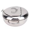 Frying Pot 3.2L Double Ear 201 Stainless Steel Deep Fryer Pot with Oil Drip Drainer Rack Thermometer for Tempura