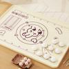 Non-Slip Silicone Baking Mat for Pastry Food-Grade Countertop Protector Extra-Large Pastry Mat with Dough Scraper Rolling Pin Storage
