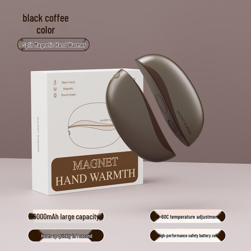 

2025 Магнітна грілка для рук та зарядний пристрій: Компактний, з живленням від USB, роздільна конструкція, ідеальний подарунок