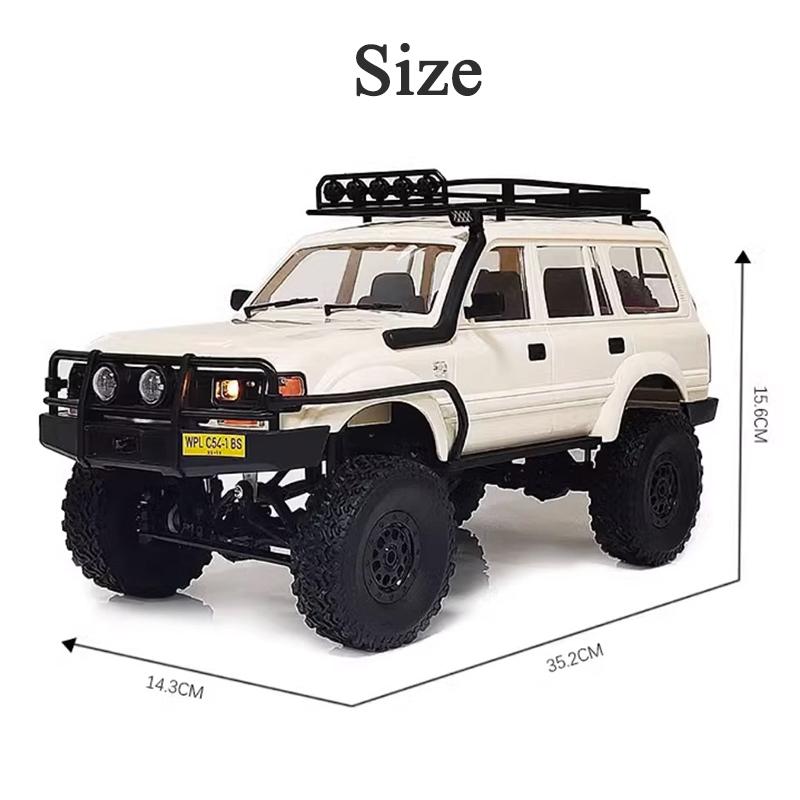 RC Off-Road Vehicle C54-1 RC Rock Crawlers 4x4 1/16  RC Pickup High Speed Fast Remote Control Car Boy Kid Adult Toy Gift