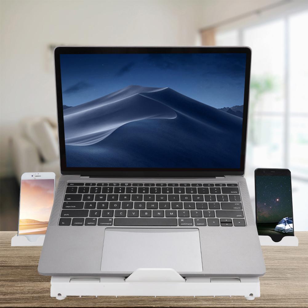 Multifunktionaler Klappbarer Hebe-Laptop-Tablet-Halter aus Aluminiumlegierung mit Rutschfester Matte und Platte