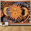 Golden Ginko Tapestry Nature Style Tapestry for Bedroom Celestial Starry Sky Tapestries Wall Hanging Aesthetic Room Decor Full