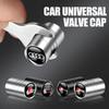 Tapas de Válvula de Neumático de Rueda de Coche de Metal 3D Cubiertas de Vástago de Aire para Neumáticos Accesorios Para Audi OOOO SLINE RS S TT A4 B8 A3 8P A6 C7 8V B6 B7 B9 Q5