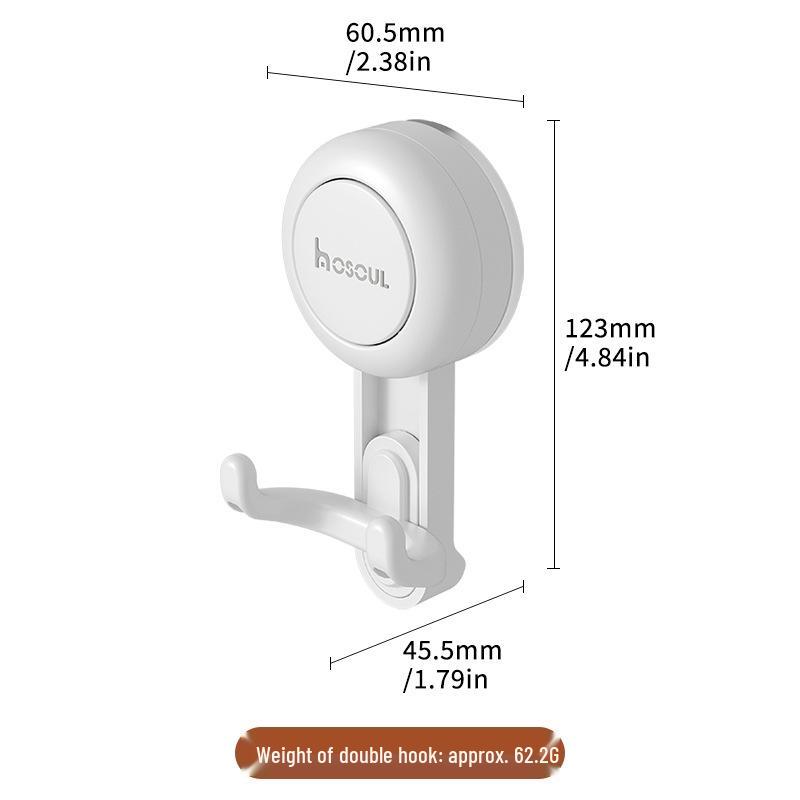 Traceless Strong Suction Cup Hook for Bathroom & Kitchen – No-Drill Towel Holder